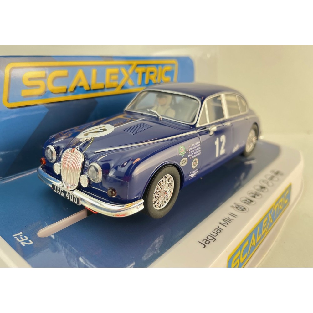 Scalextric C4596 Jaguar MK2 - Grant Williams Racing Slot Car 1:32 Scale