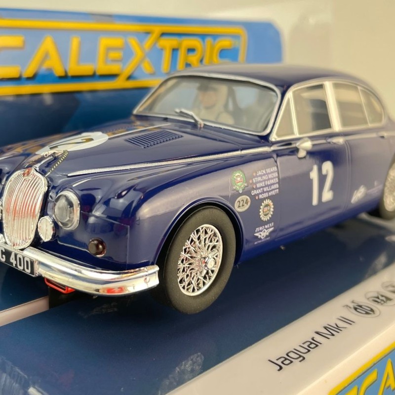 Scalextric C4596 Jaguar MK2 - Grant Williams Racing Slot Car 1:32 Scale