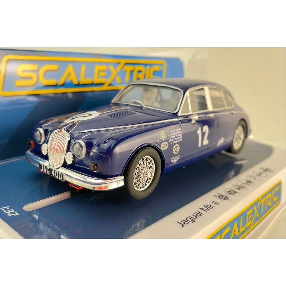 Scalextric C4596 Jaguar MK2 - Grant Williams Racing Slot Car 1:32 Scale