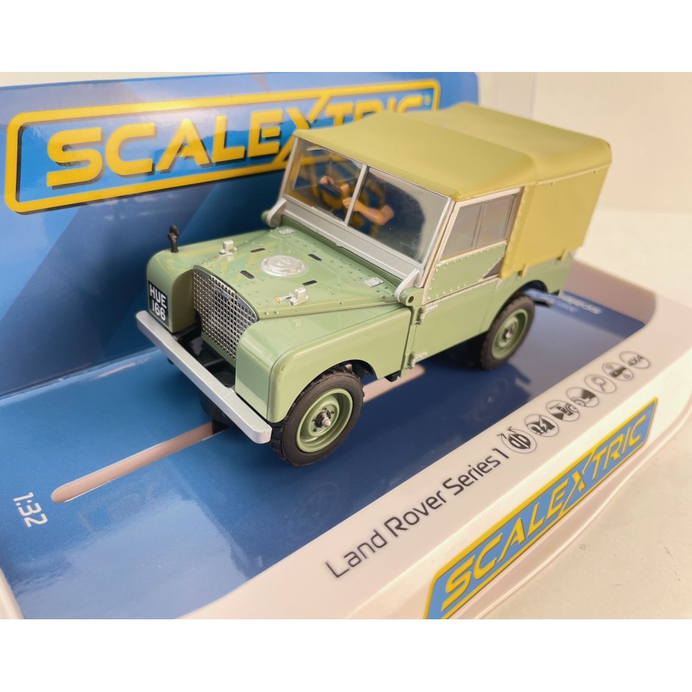 Scalextric C4600 Land Rover Series 1 - HUE166 Slot Car 1:32 Scale