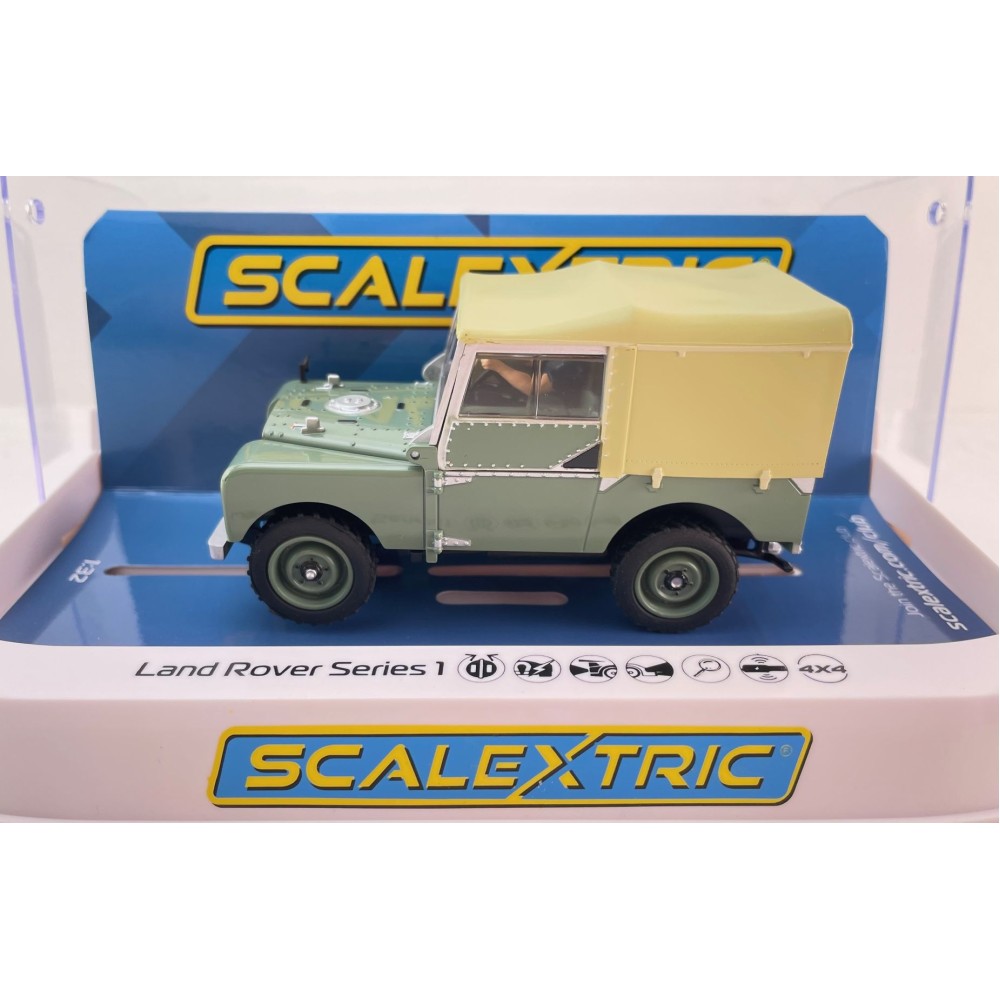 Scalextric C4600 Land Rover Series 1 - HUE166 Slot Car 1:32 Scale