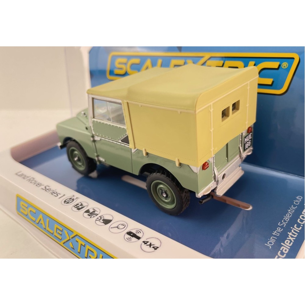 Scalextric C4600 Land Rover Series 1 - HUE166 Slot Car 1:32 Scale