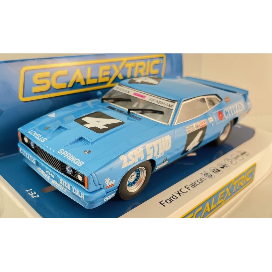 Scalextric C4618F Ford XC Falcon 1977 Bathurst 1000 Brabham & Brabham AU Only Slot Car 1:32 Scale
