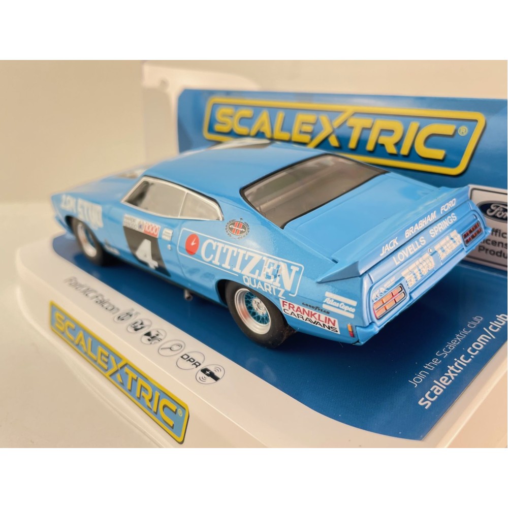 Scalextric C4618F Ford XC Falcon 1977 Bathurst 1000 Brabham & Brabham AU Only Slot Car 1:32 Scale