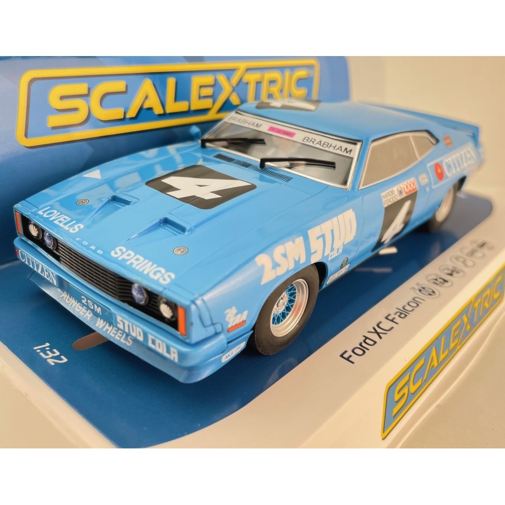 Scalextric C4618F Ford XC Falcon 1977 Bathurst 1000 Brabham & Brabham AU Only Slot Car 1:32 Scale
