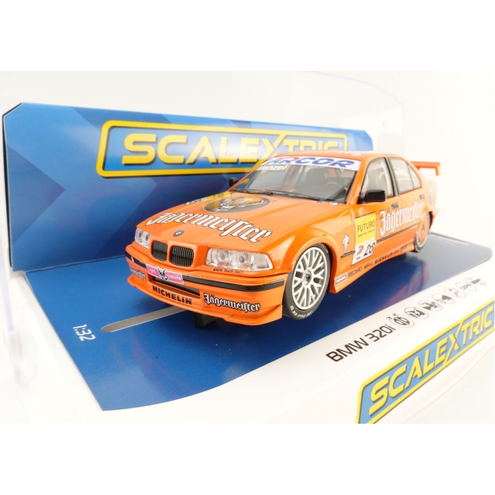 Scalextric C4624 BMW 320i Slot Car - STW 1996 - Jägermeister Slot Car 1:32 Scale