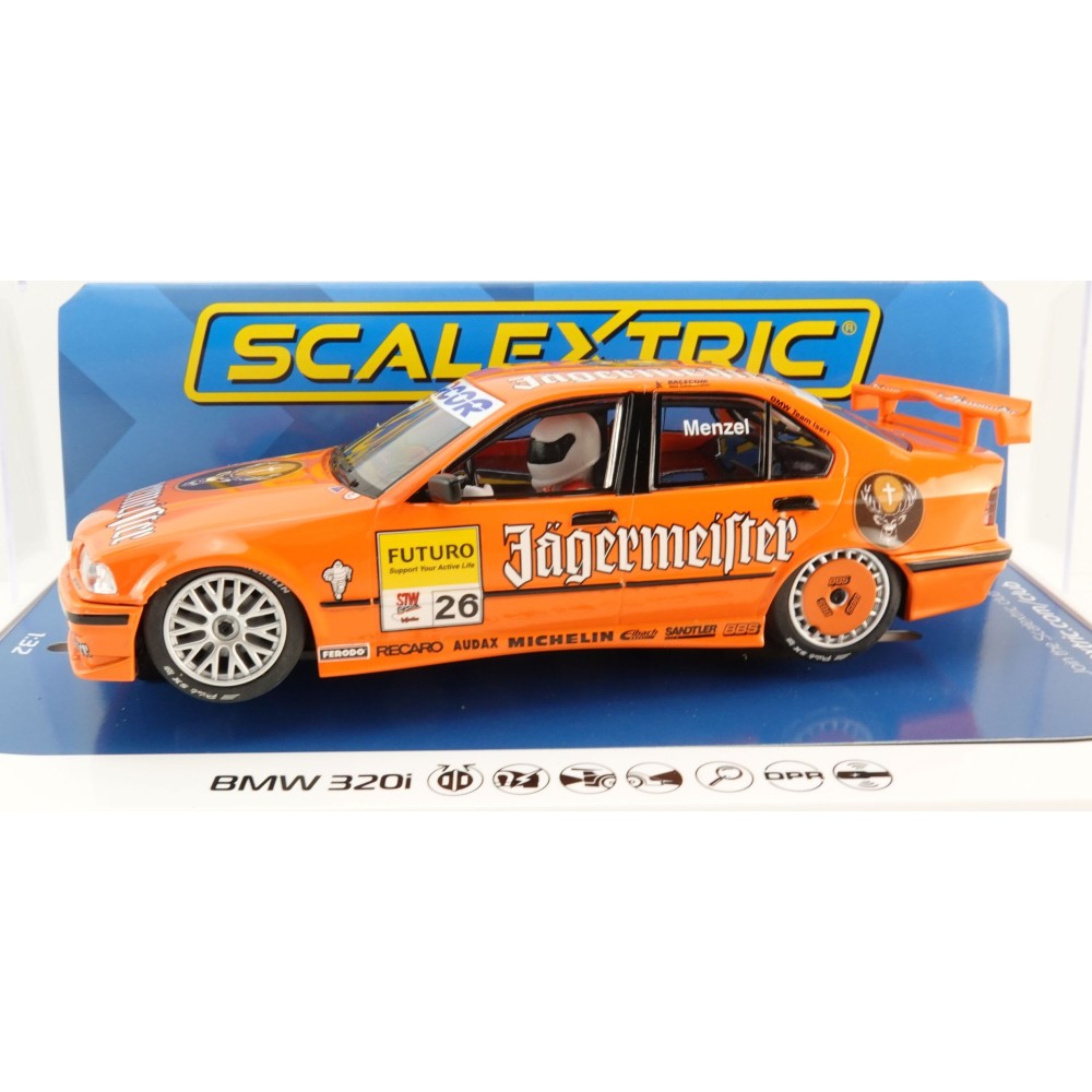 Scalextric C4624 BMW 320i Slot Car - STW 1996 - Jägermeister Slot Car 1:32 Scale