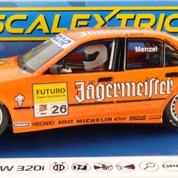 Scalextric C4624 BMW 320i Slot Car - STW 1996 - Jägermeister Slot Car 1:32 Scale