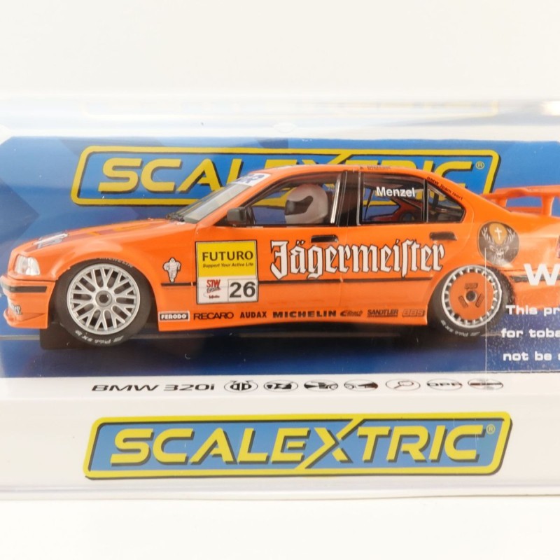 Scalextric C4624 BMW 320i Slot Car - STW 1996 - Jägermeister Slot Car 1:32 Scale