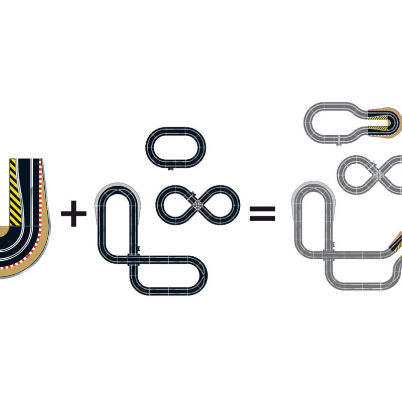 Scalextric C8195 - Hairpin Curve Track Accessory Pack - Scale 1:32