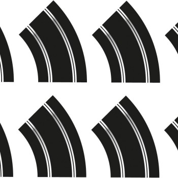 Scalextric C8196 - Track Extension Pack - 8x R2 Curves - Scale 1:32