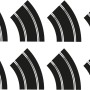 Scalextric C8196 - Track Extension Pack - 8x R2 Curves - Scale 1:32