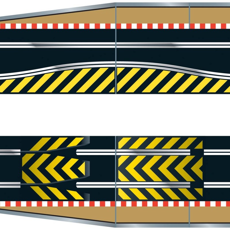 Scalextric C8511 - Track Extension Pack 2 - Ramp and Side Swipe - Scale 1:32