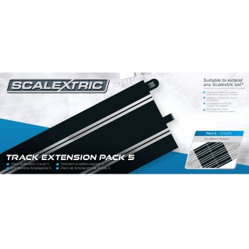 Scalextric C8554 - Track Extension Pack 5 - 8x C8205 Straights - Scale 1:32