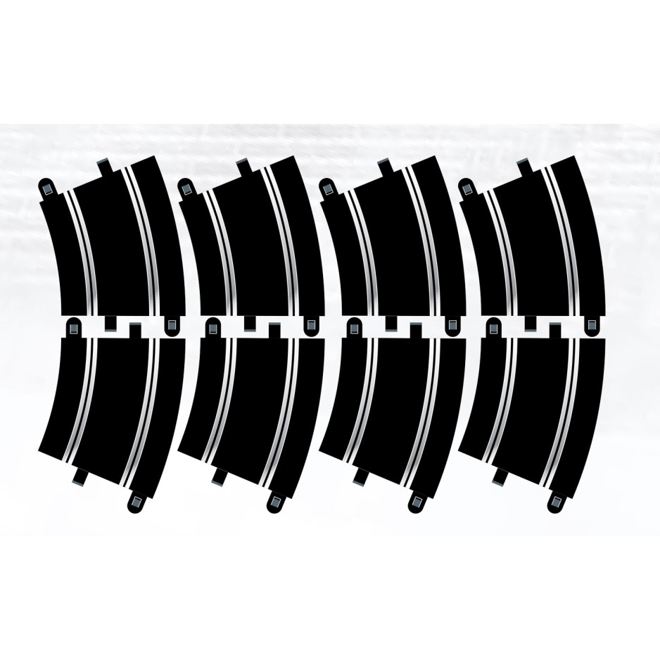 Scalextric C8555 - Track Extension Pack 6 - 8x R3 Curves - Scale 1:32