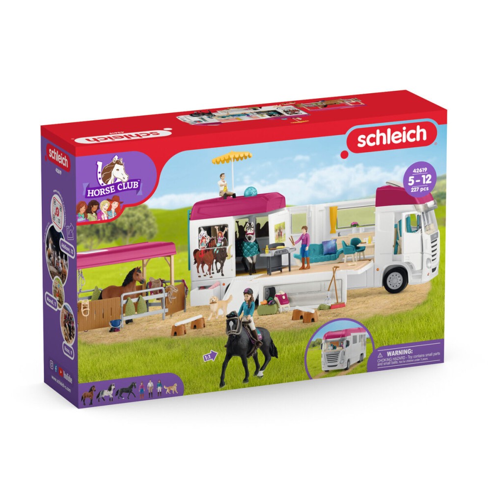 Schleich 42619 - Horse Transporter with Horses and Accessories - Horse Club 2023