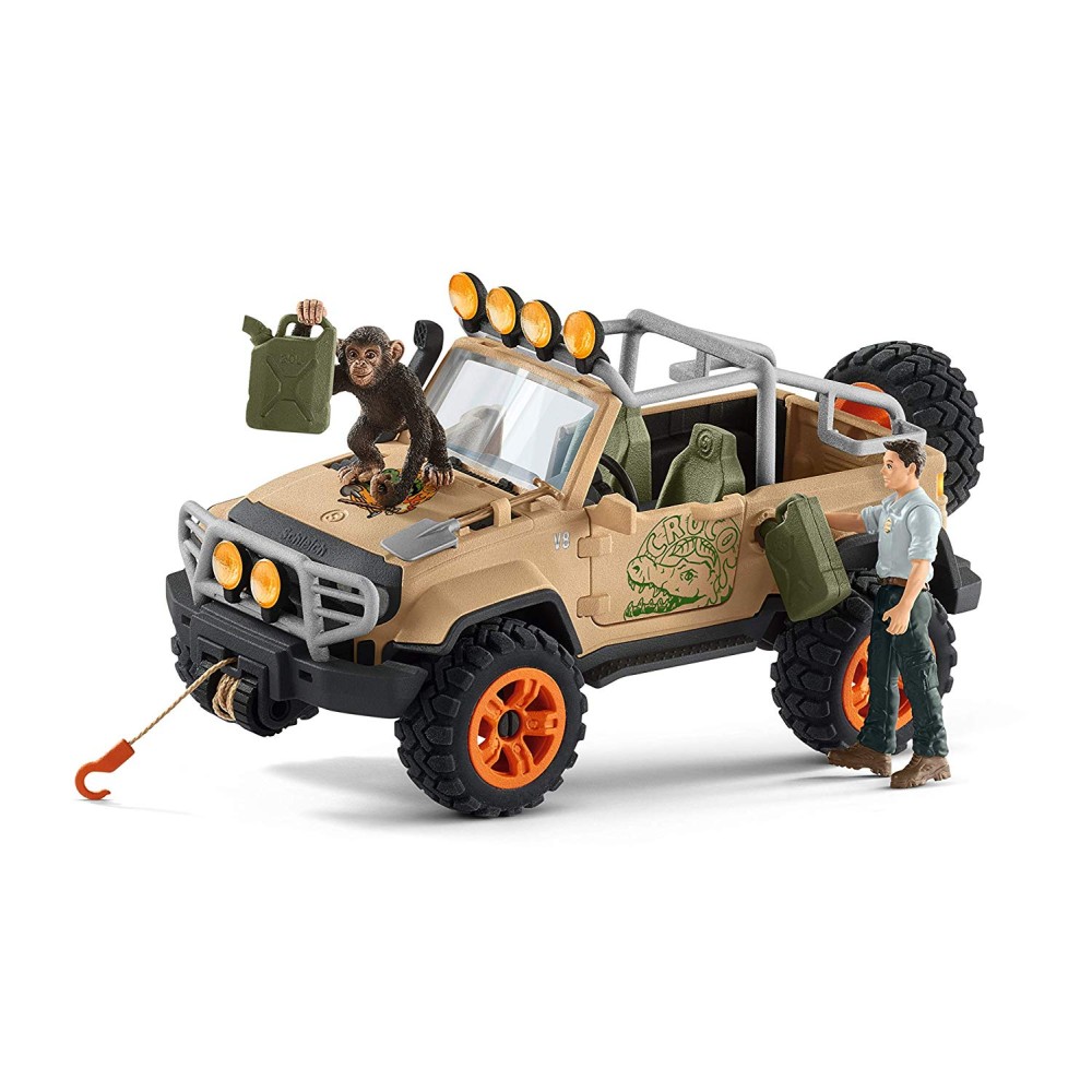 Schleich 42410 Off Roader 4x4 Vehicle with Winch - Wild Life