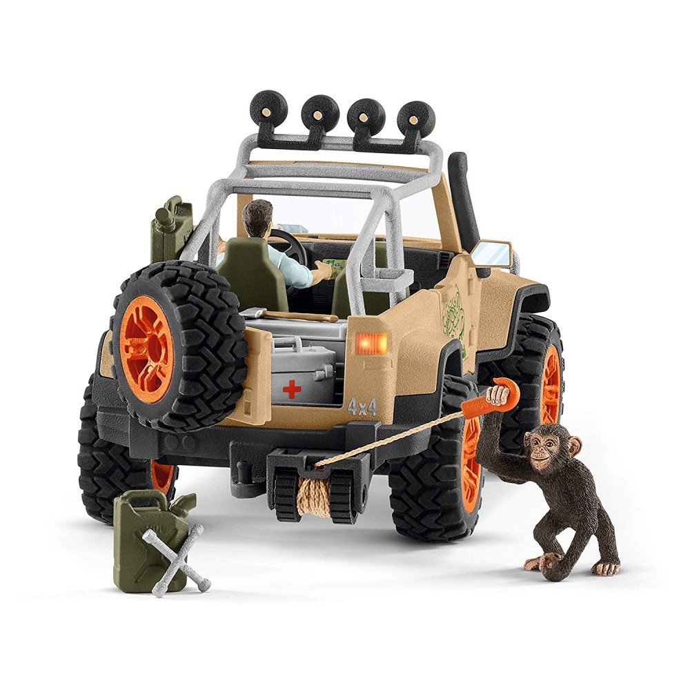 Schleich 42410 Off Roader 4x4 Vehicle with Winch - Wild Life