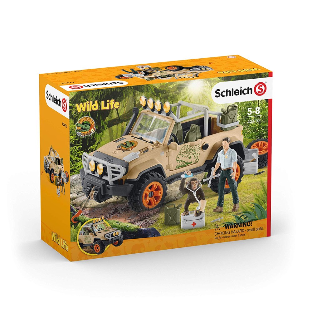 Schleich 42410 Off Roader 4x4 Vehicle with Winch - Wild Life