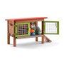 Schleich 42420 - Rabbit Hutch with Rabbits and Accessories Play Set Farm Life 