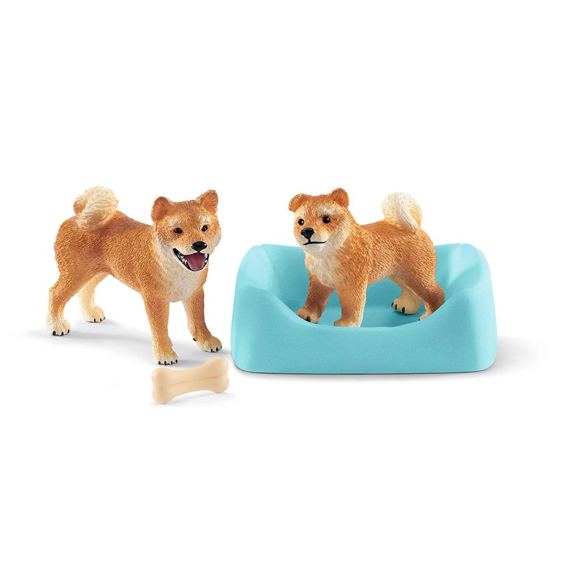Schleich 42479 - Shiba Inu Mother And Puppy - Farm World