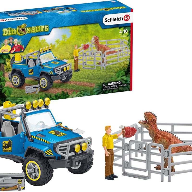 Schleich 41464 - Off-Road Vehicle with Dinosaur Outpost 