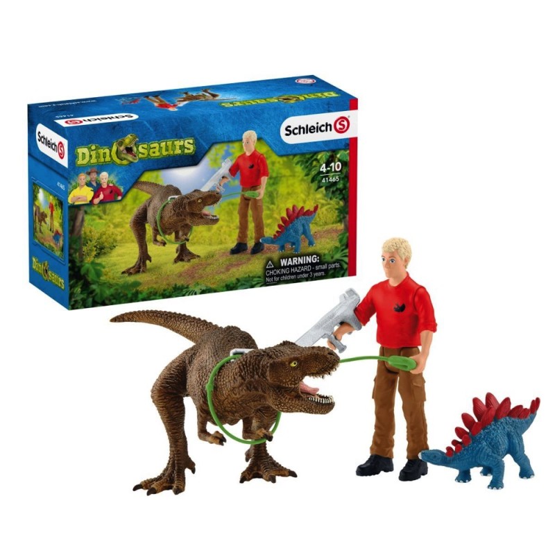 Schleich 41465 - Tyrannosaurus Rex Attack - Dinosaurs
