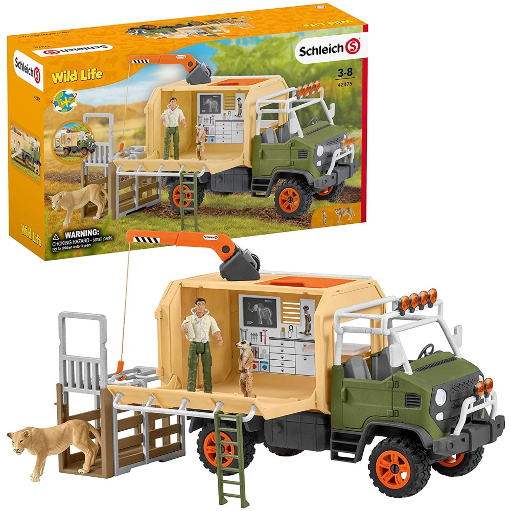 Schleich 42475 - Animal Rescue Large Truck - Wild Life