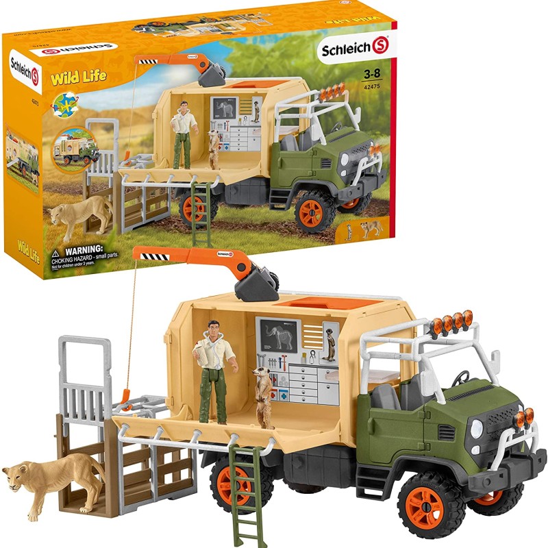 Schleich 42475 - Animal Rescue Large Truck - Wild Life