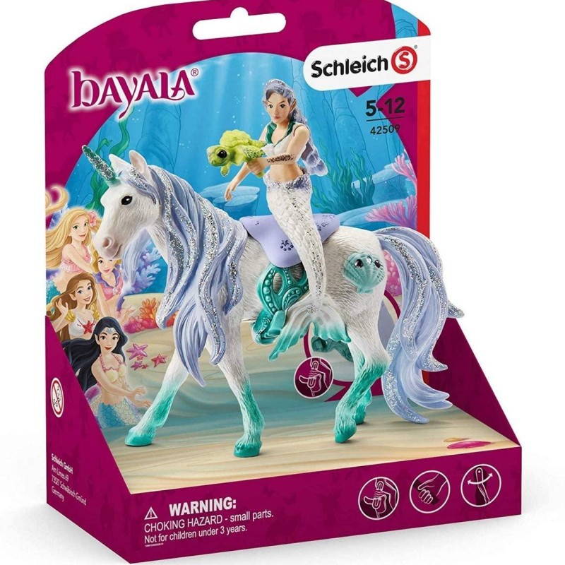 Schleich 42509 - Bayala Mermaid riding on sea unicorn