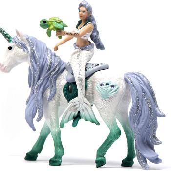 Schleich 42509 - Bayala Mermaid riding on sea unicorn