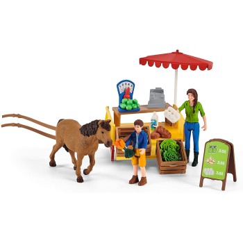 Schleich 42528 -  Sunny Day Mobile Farm Stand - Farm World