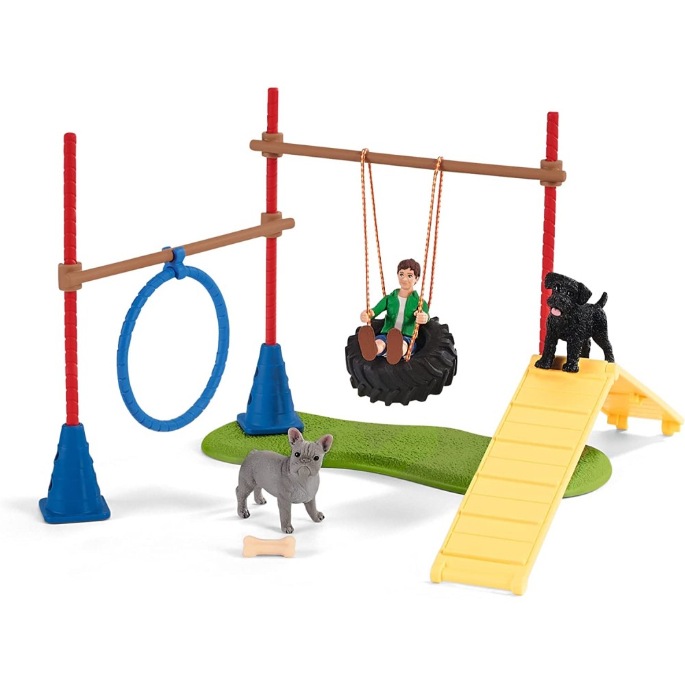 Schleich 42536 -  Puppy Agility Training - Farm World