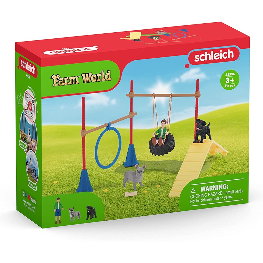 Schleich 42536 -  Puppy Agility Training - Farm World