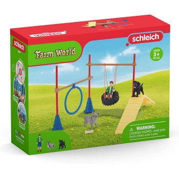 Schleich 42536 -  Puppy Agility Training - Farm World