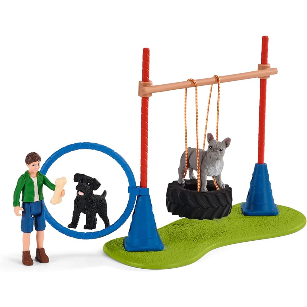 Schleich 42536 -  Puppy Agility Training - Farm World