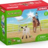 Schleich 42577 - Cowgirl team Roping Fun