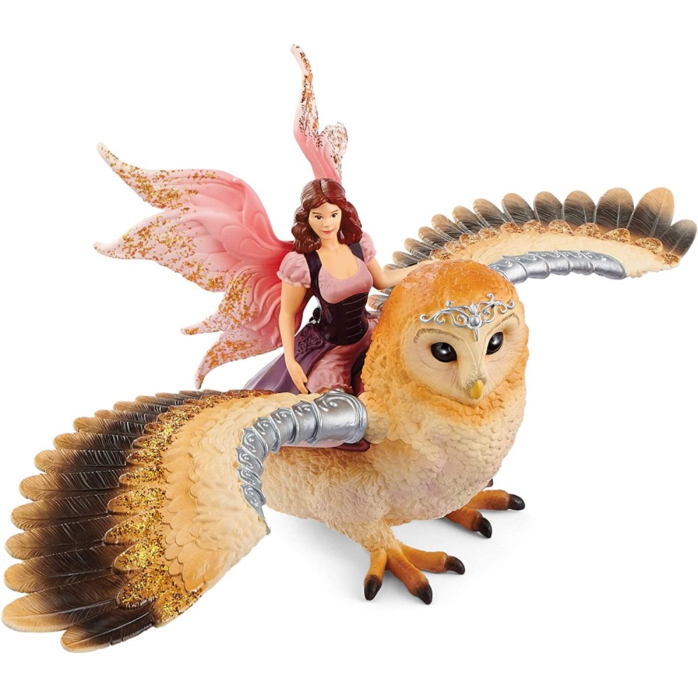 Schleich 70789 - Fairy in Flight on Glam-Owl - Bayala New Item 2022