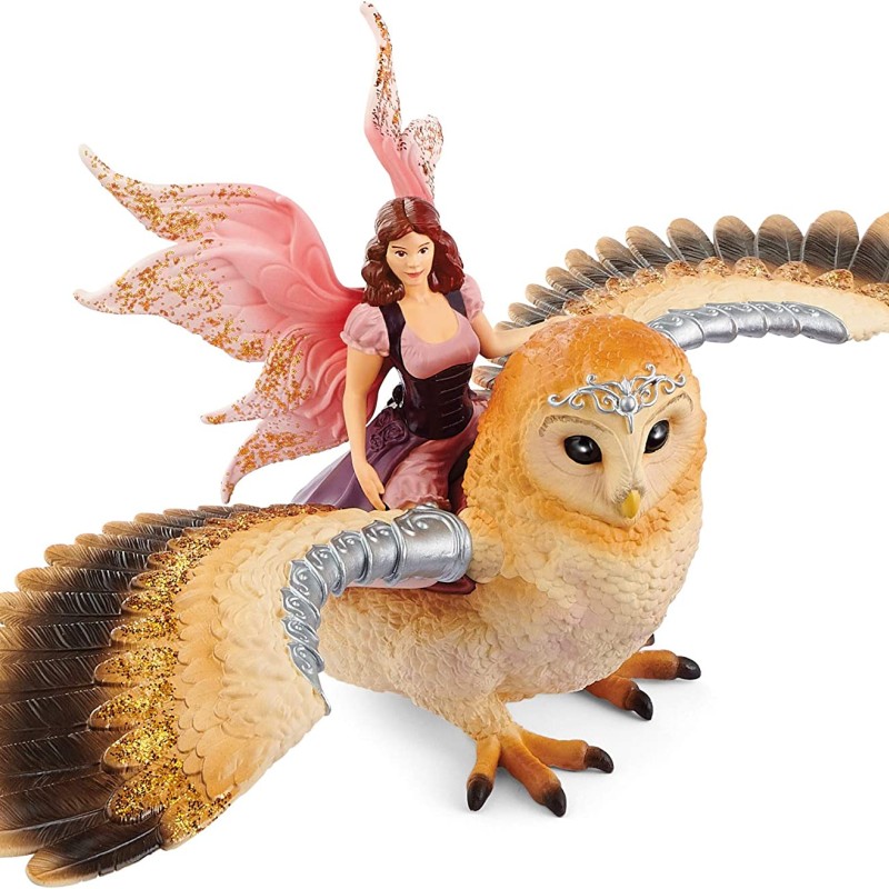Schleich 70789 - Fairy in Flight on Glam-Owl - Bayala New Item 2022