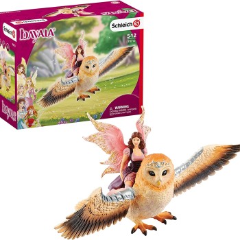 Schleich 70789 - Fairy in Flight on Glam-Owl - Bayala New Item 2022