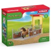 Schleich 42609 - Pony Box with Iceland Pony Stallion - Farm World 2023