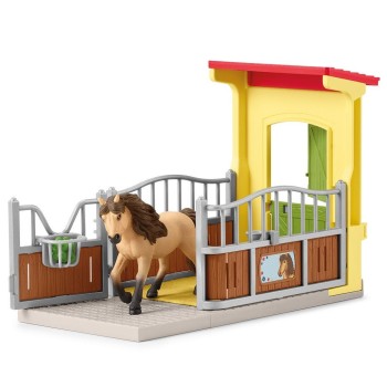 Schleich 42609 - Pony Box with Iceland Pony Stallion - Farm World 2023
