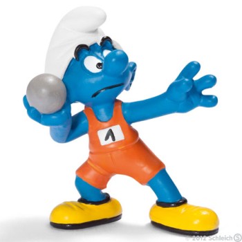 Schleich 20742 -Shotputter Smurf