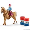Schleich 41417 Barrel Racing with Cowgirl