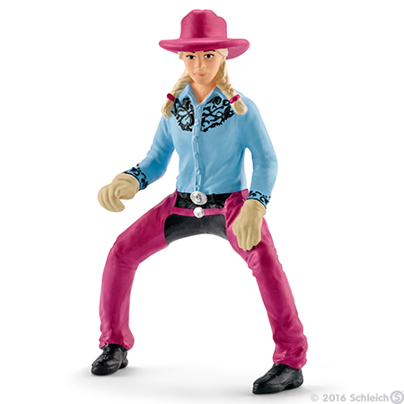 Schleich 41417 Barrel Racing with Cowgirl