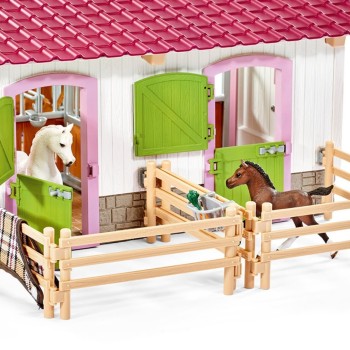 Schleich 42344 Horse Stable Riding Centre with Horses and Accessories Horse Club