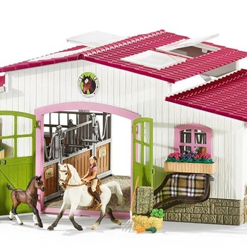Schleich 42344 Horse Stable Riding Centre with Horses and Accessories Horse Club