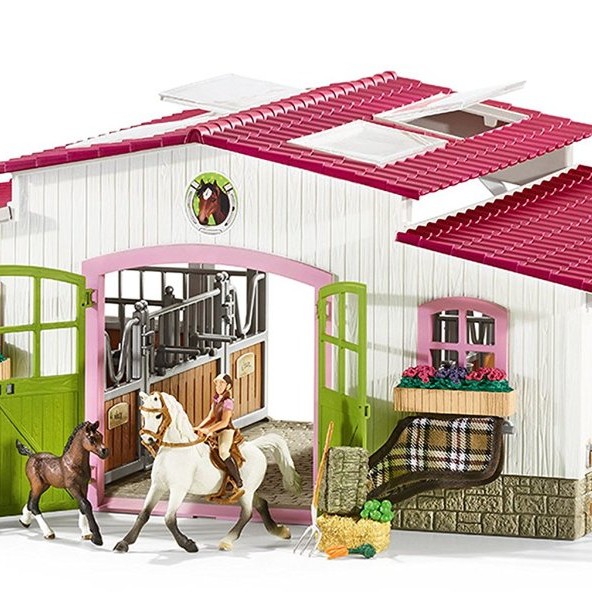 Schleich 42344 Horse Stable Riding Centre with Horses and Accessories Horse Club