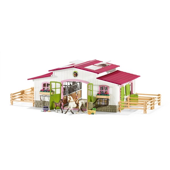 Schleich 42344 Horse Stable Riding Centre with Horses and Accessories Horse Club