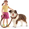 Schleich 42376 - Dog Kennel with Australian Shepherd - Farm World
